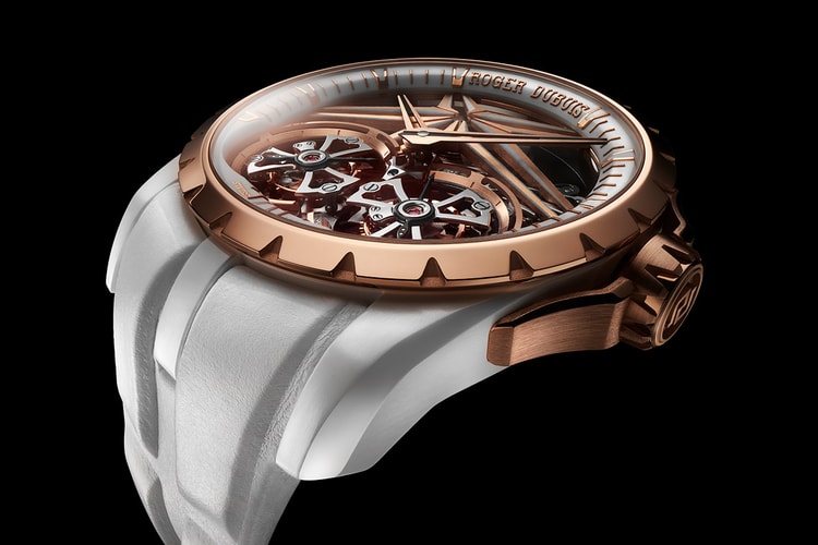 Roger Dubuis Drops Limited Edition Excalibur Double Tourbillon White Ceramic Edition