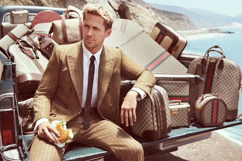 Ryan Gosling Is Gucci's Latest Muse Travel Luggage Campaign harry styles jared leto lana del rey Valigeria alessandro michele