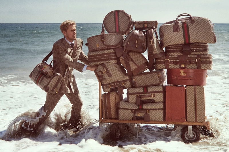 Ryan Gosling Is Gucci's Latest Muse Travel Luggage Campaign harry styles jared leto lana del rey Valigeria alessandro michele