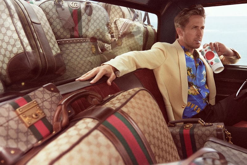 Ryan Gosling Is Gucci's Latest Muse Travel Luggage Campaign harry styles jared leto lana del rey Valigeria alessandro michele