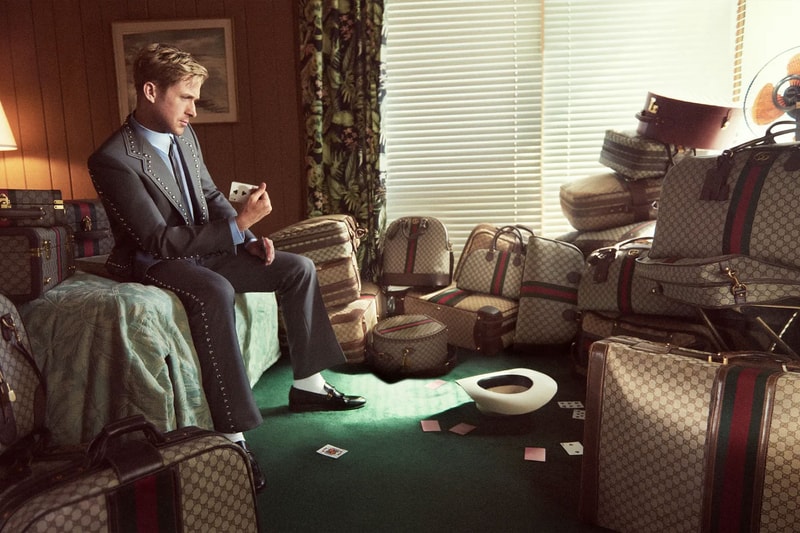 Ryan Gosling Is Gucci's Latest Muse Travel Luggage Campaign harry styles jared leto lana del rey Valigeria alessandro michele