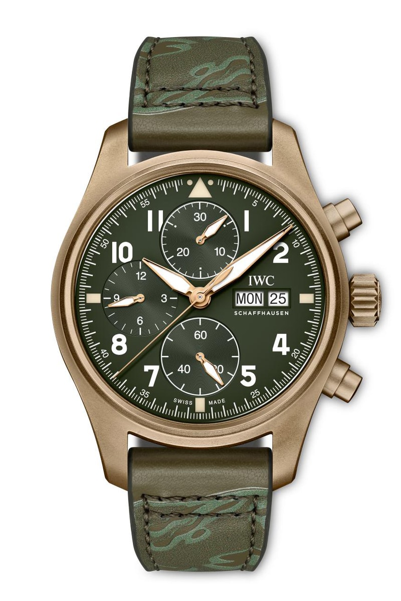 Designer Mr Sabotage Crafts IWC Strap Sets In Two Different Widths From Signature SBTG Camouflage Pattern
