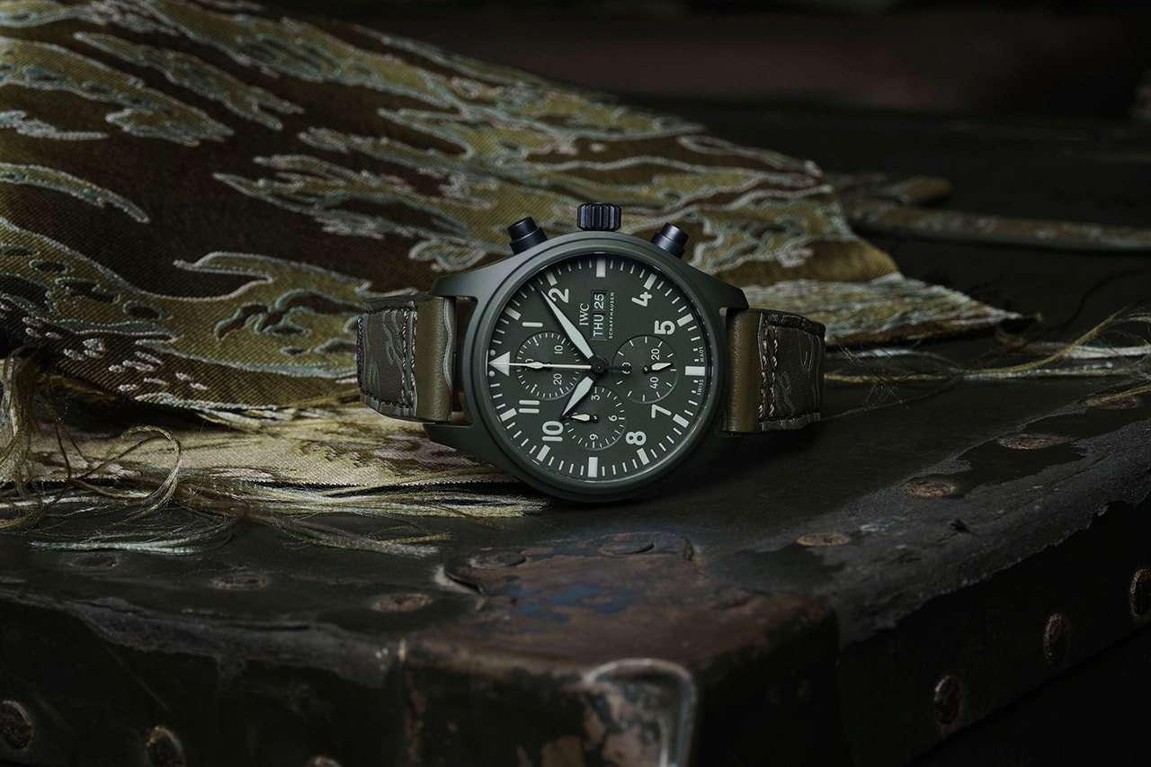 Designer Mr Sabotage Crafts IWC Strap Sets In Two Different Widths From Signature SBTG Camouflage Pattern