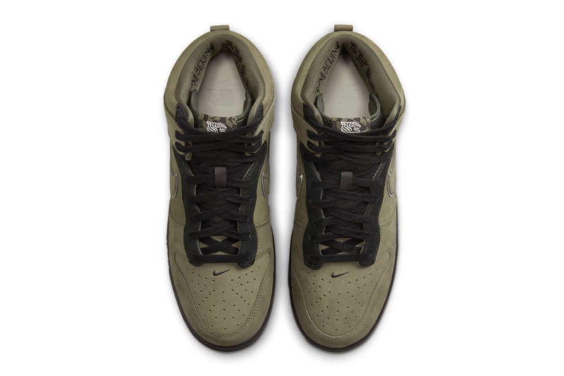 SoulGoods x Nike SB Dunk High Olive Black DR1415-200