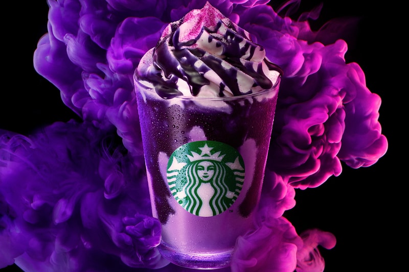Purple Starbucks Advertising for sale