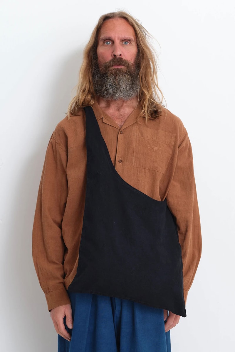 STORY mfg. ROOTS Gentlefullness London Sustainable Fashion Cotton-Linen Bowling Shirt Trousers Dyed UK Britain Contemporary Fashion