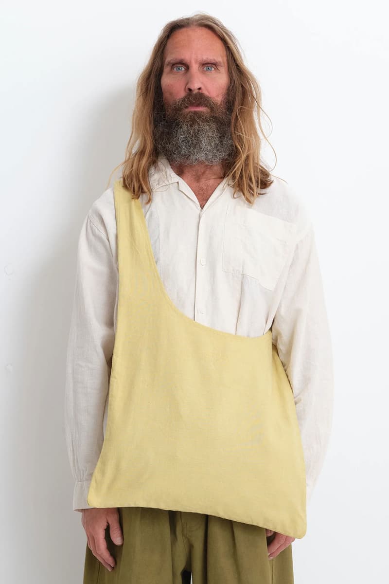 STORY mfg. ROOTS Gentlefullness London Sustainable Fashion Cotton-Linen Bowling Shirt Trousers Dyed UK Britain Contemporary Fashion