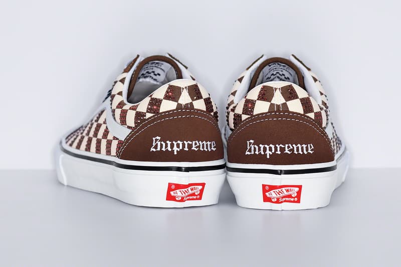 Supreme×Swarovski×Vans Old Skool \"Brown\"1