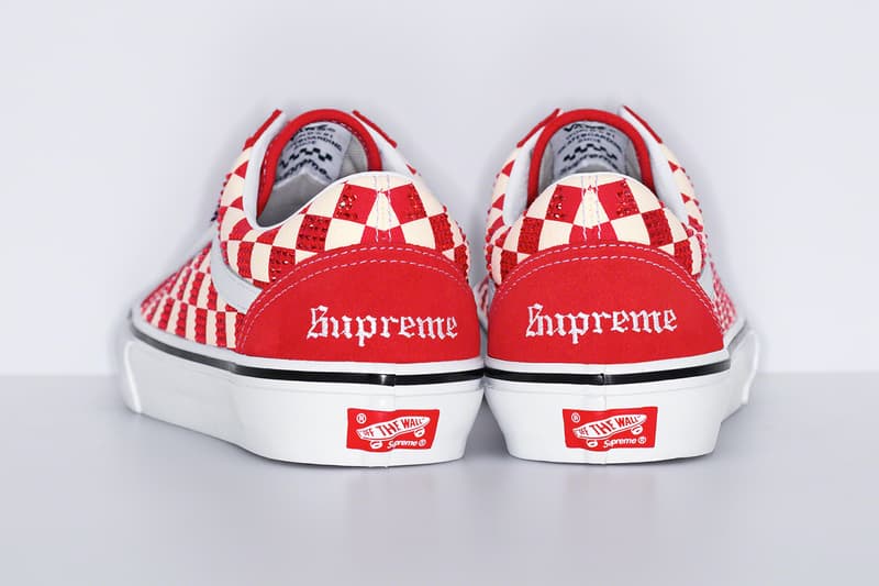 Supreme Swarovski Vans Old Skool Fall 2022 Collaboration Release Info Date Buy Price 