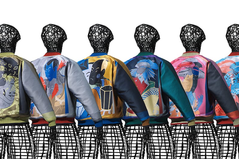 TADANORI YOKOO Channels Sharaku Toshusai's Kabuki Portraits In Latest ISSEY MIYAKE A-POC Blouson Collection
