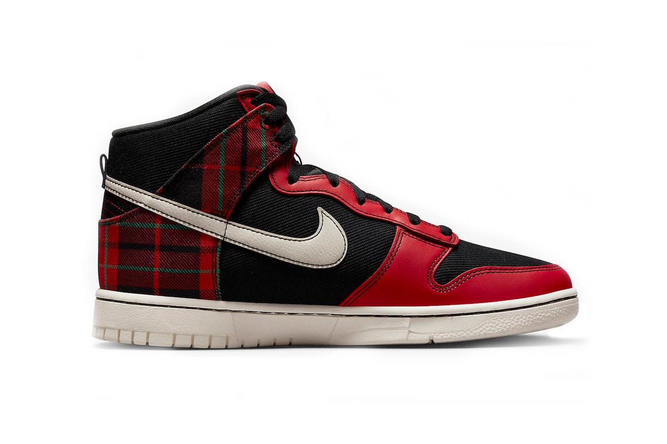 Nike Dunk High "Plaid" Release Info DV0826-001 swoosh hype sneakers