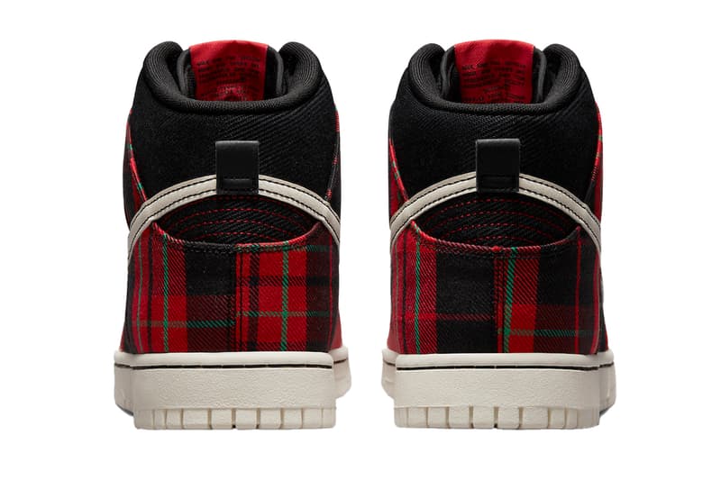 Nike Dunk High "Plaid" Release Info DV0826-001 swoosh hype sneakers