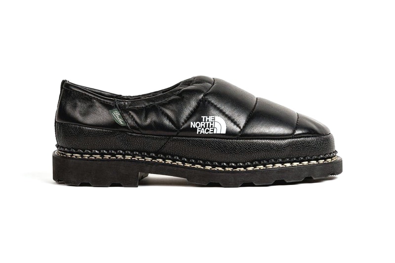 The North Face x Paraboot Thermoball Traction V Mule matelassé full grain leather Not Releasing Custom Super Limited Rare Edition Black