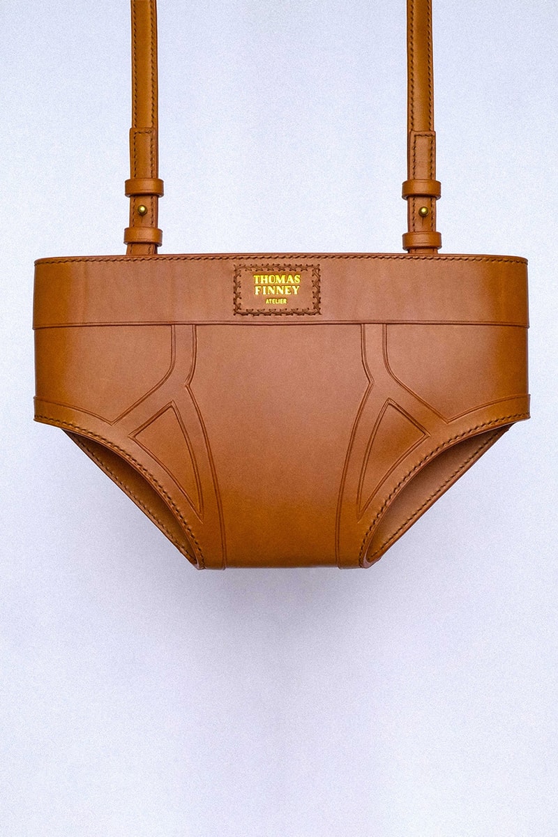 Thomas Finney Studio Brief Bag Brown Leather Large Mini Card Holder Case Hand Made USA Underwear Trends Thom Browne Alumni Drop