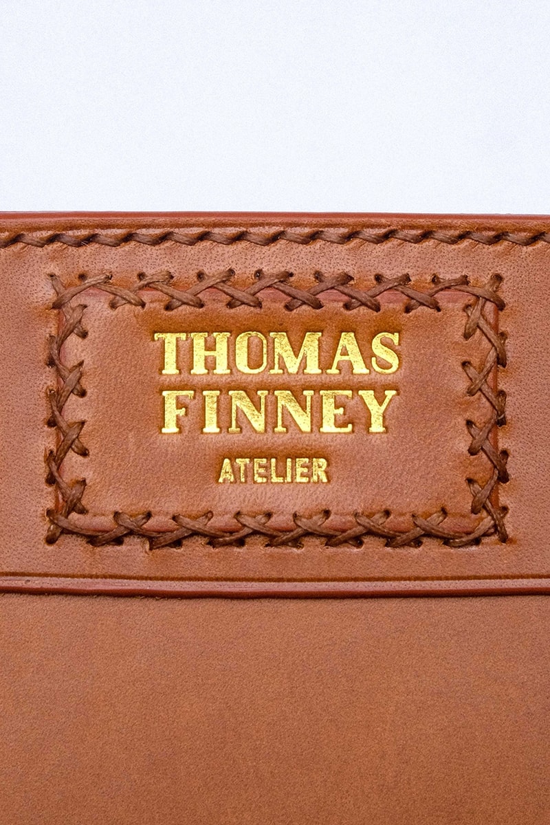 Thomas Finney Studio Brief Bag Brown Leather Large Mini Card Holder Case Hand Made USA Underwear Trends Thom Browne Alumni Drop