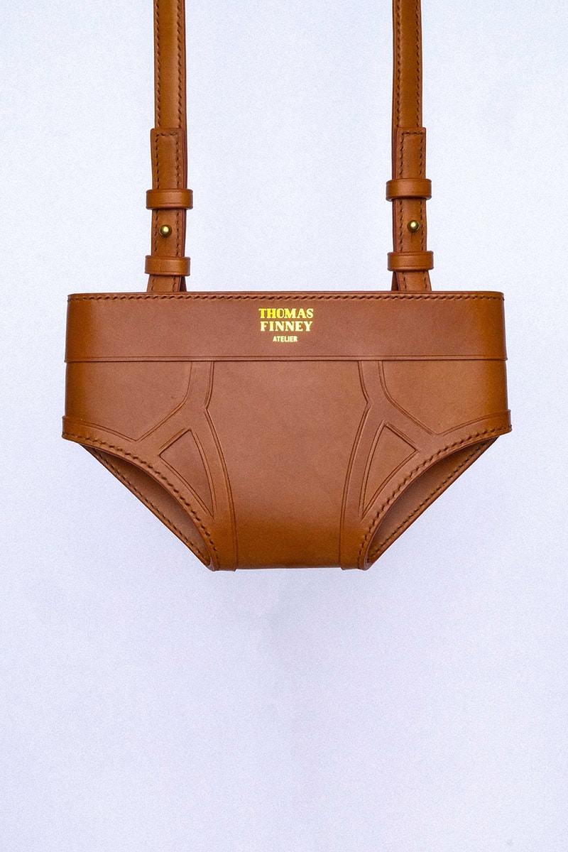 Thomas Finney Studio Brief Bag Brown Leather Large Mini Card Holder Case Hand Made USA Underwear Trends Thom Browne Alumni Drop
