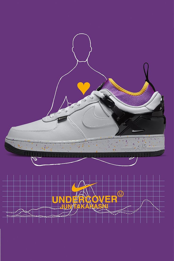 【割引通販】UNDERCOVER×NIKEエアフォース1：26cm 靴