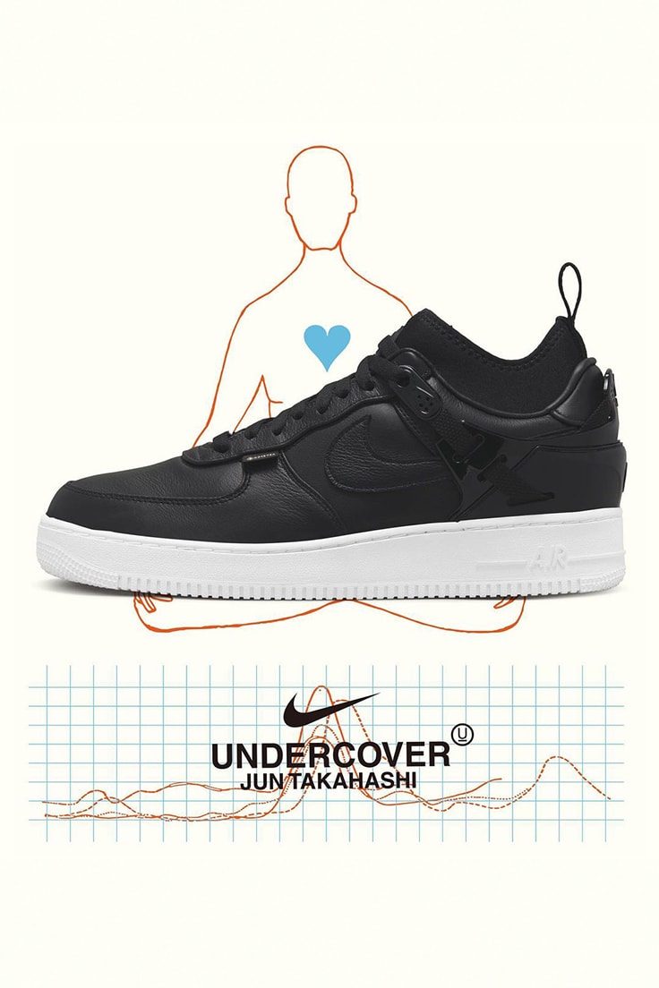 UNDERCOVER x Nike Air Force 1 Release Info date hybrid sneakers Air Revaderchi hype