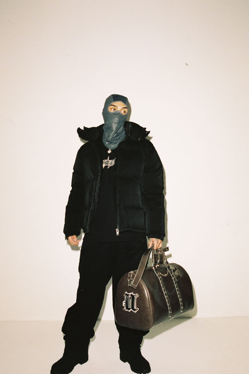 Unknown London New Collection Fall Winter 2022 Rhinestone Tracksuits Velour Accessories Scarf Deyaz 