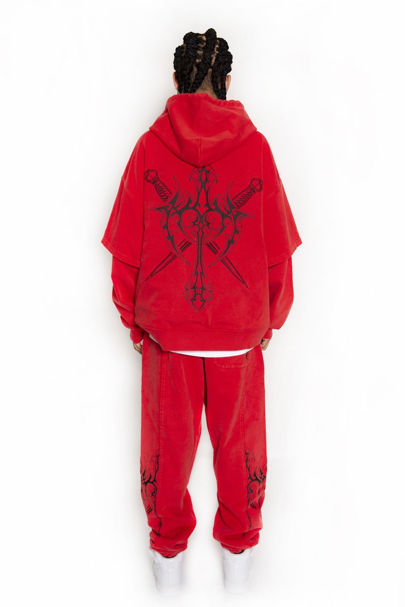 Unknown London New Collection Fall Winter 2022 Rhinestone Tracksuits Velour Accessories Scarf Deyaz 