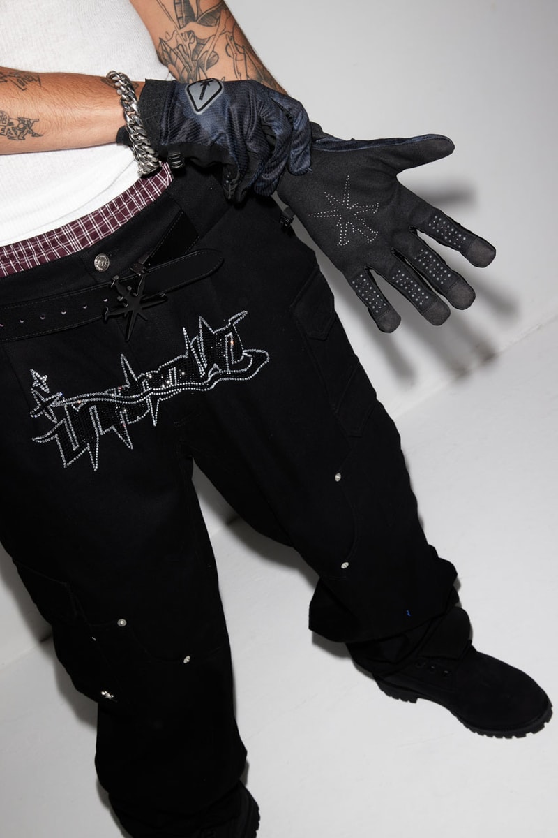 Unknown London New Collection Fall Winter 2022 Rhinestone Tracksuits Velour Accessories Scarf Deyaz 