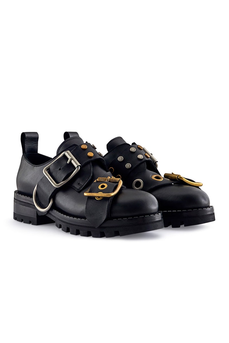 vivienne westwood Wild Beauty leather shoes new designs footwear leatherwork shoes COMBAT BUCKLE