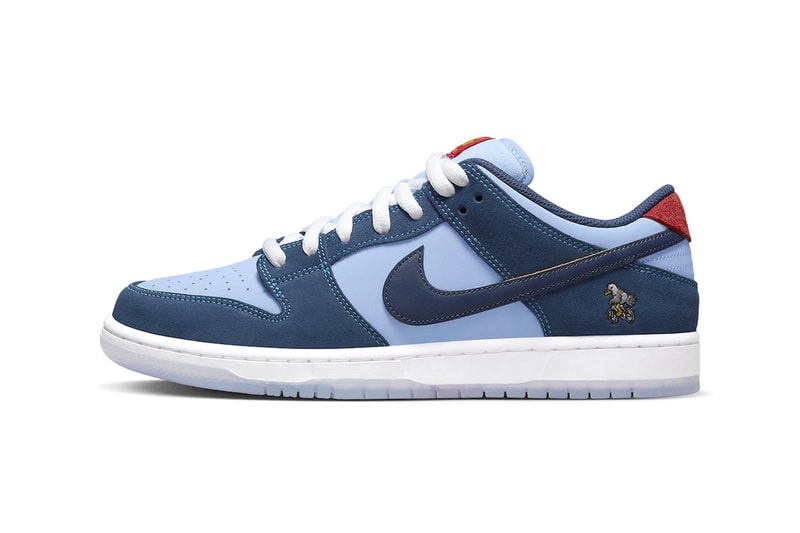 Nike Why So sad sb dunk lowdark blue tear away chicken red yellow mental health awareness john rattray skateboard release date price info