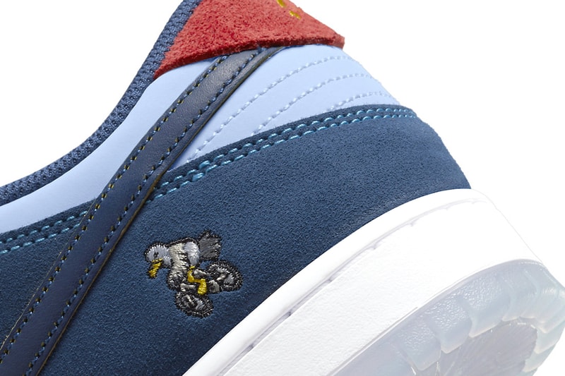 Nike Why So sad sb dunk lowdark blue tear away chicken red yellow mental health awareness john rattray skateboard release date price info