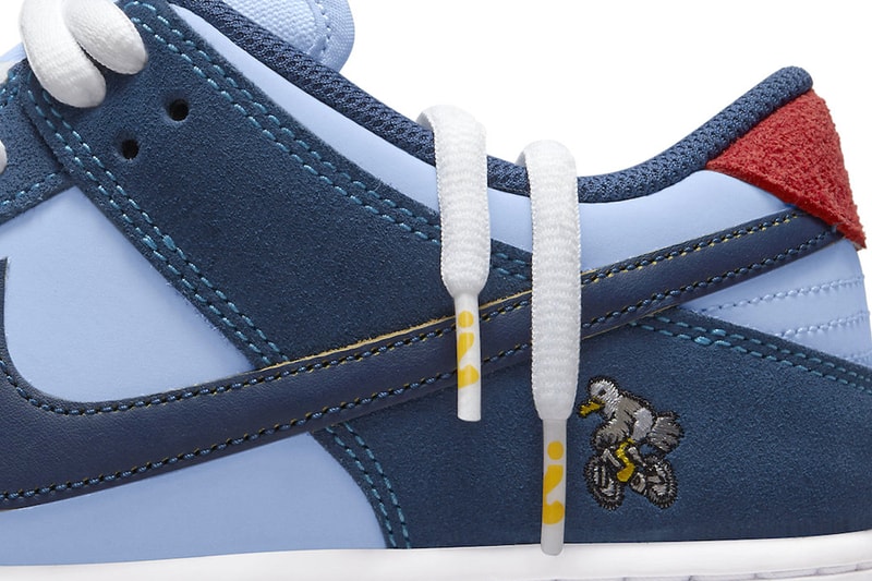 Nike Why So sad sb dunk lowdark blue tear away chicken red yellow mental health awareness john rattray skateboard release date price info