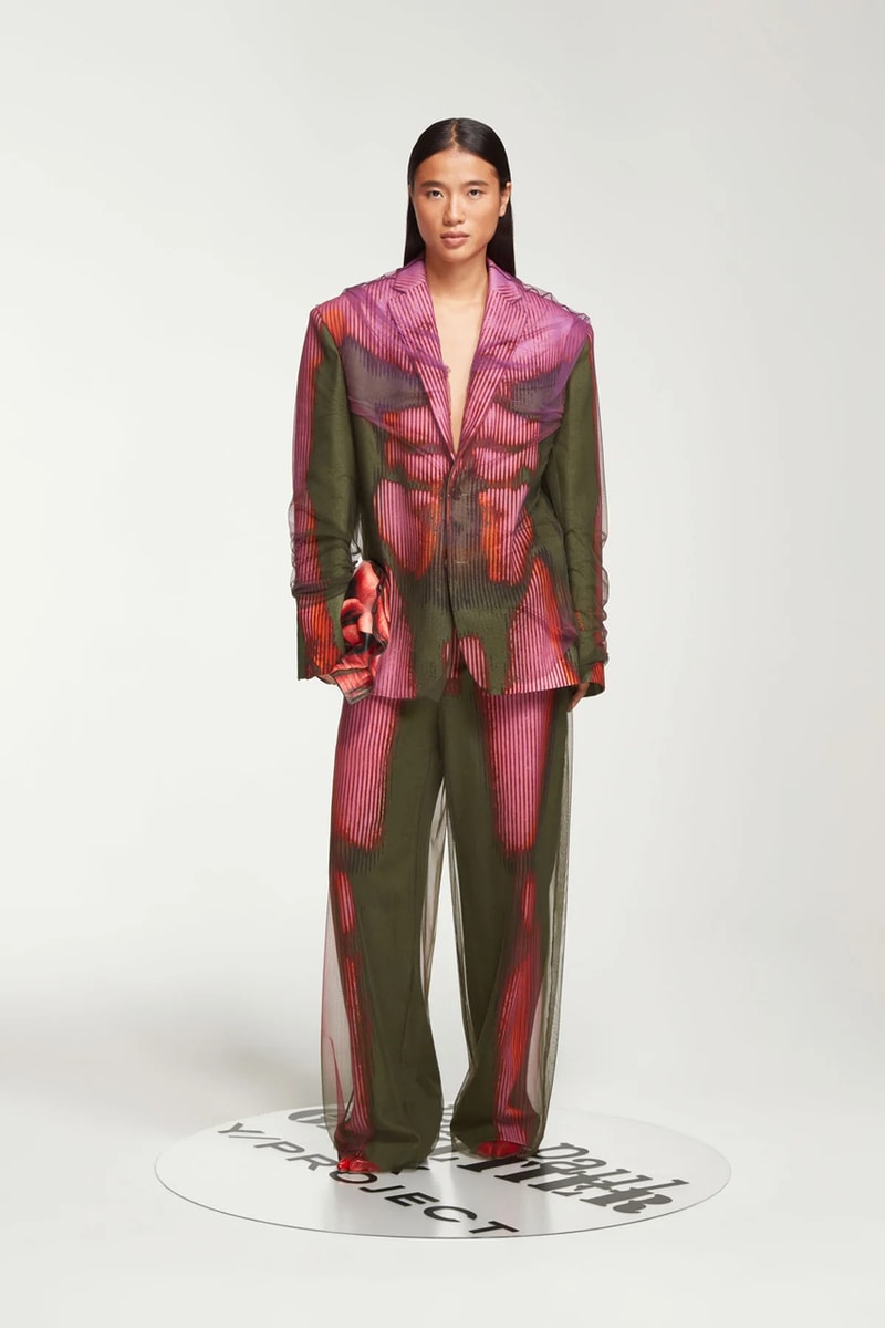 Y/Project x Jean Paul Gaultier Fall 2022 Collection Release Information Trompe-l'œil Glenn Martens Runway 