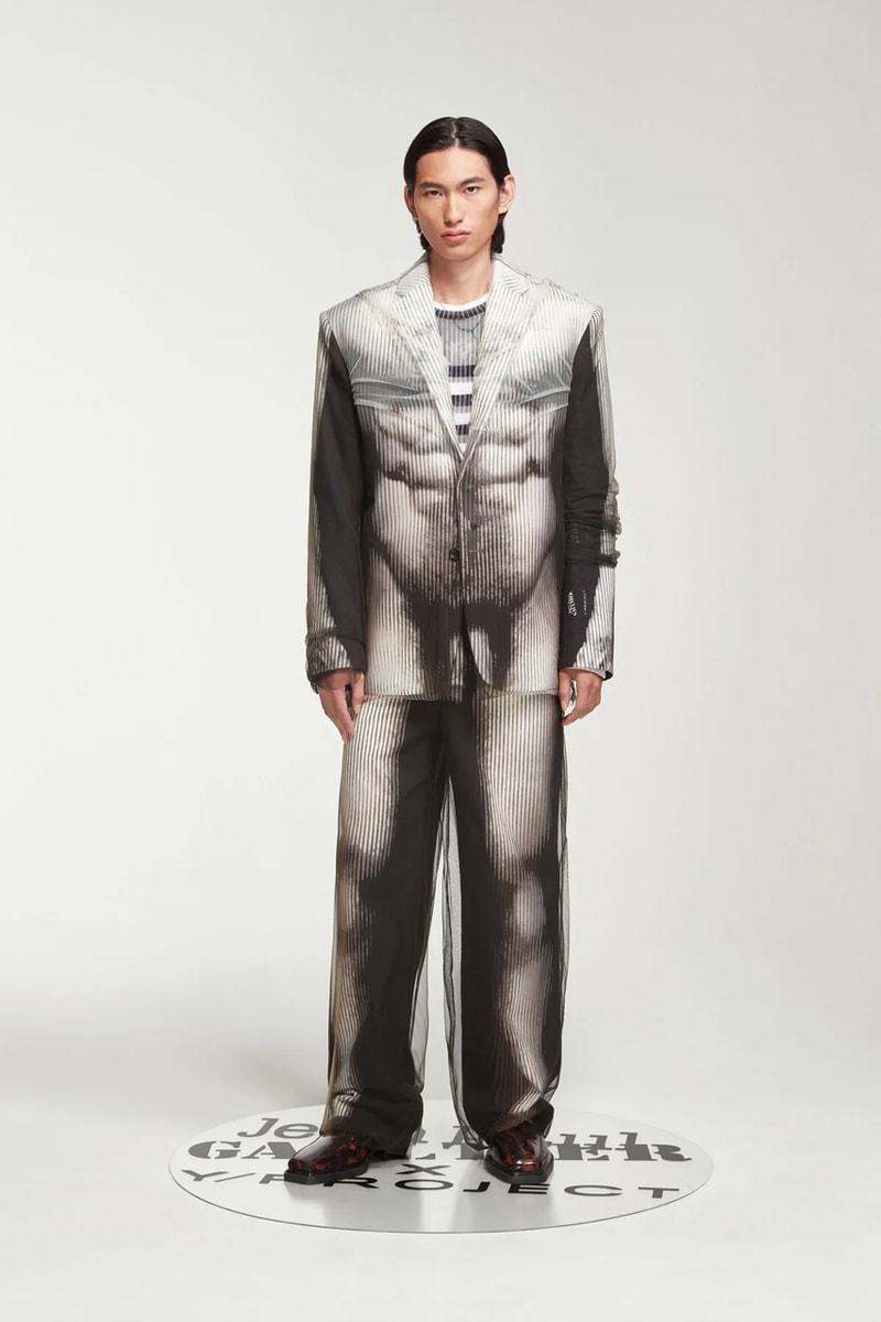Y/Project x Jean Paul Gaultier Fall 2022 Collection Release Information Trompe-l'œil Glenn Martens Runway 