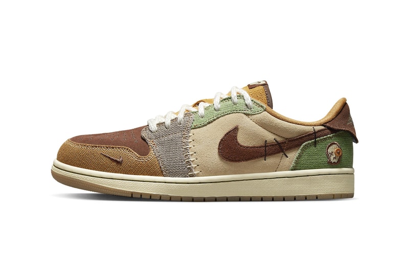 Air Jordan 1 Low OG Voodoo dz7292 200 zion williamson release info date 170 USD price November 8 fauna brown flax muslin oi greensesame moon fossil  hemp canvas suede 