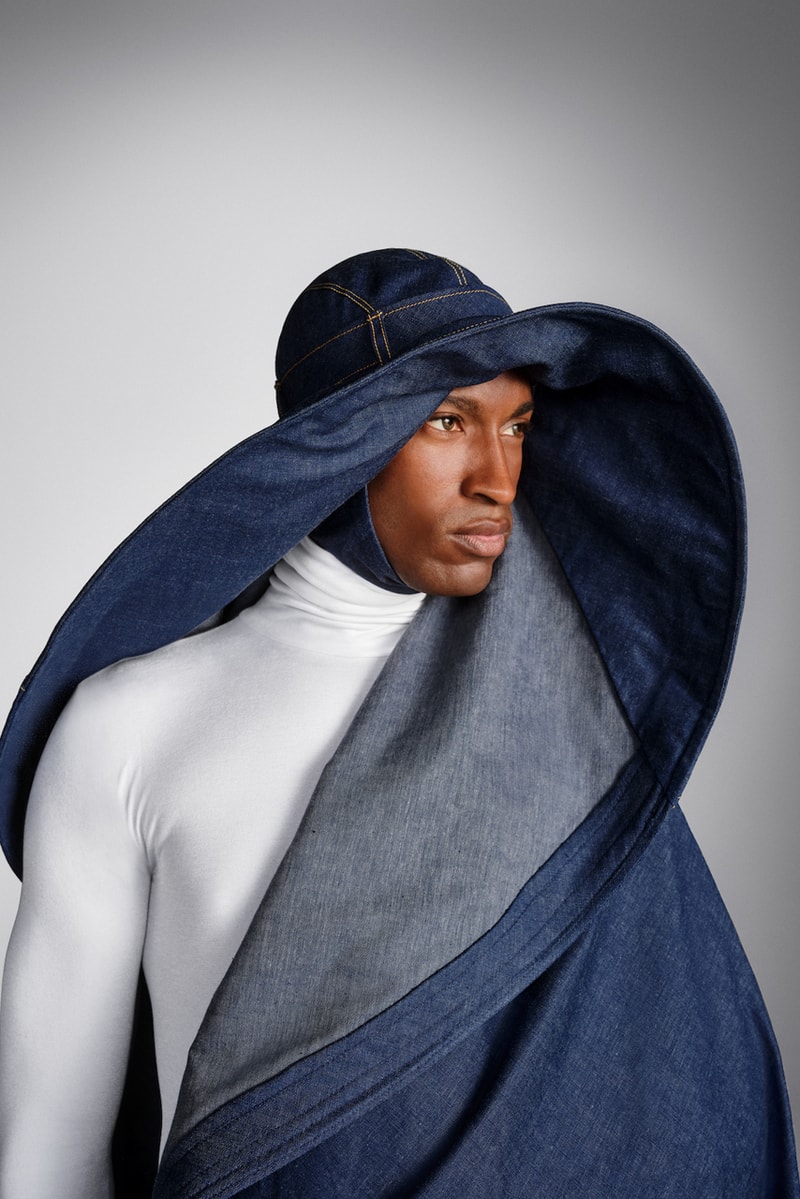 G-Star RAW Links Up With Stephen Jones for Couture Denim Hat Collection Fashion