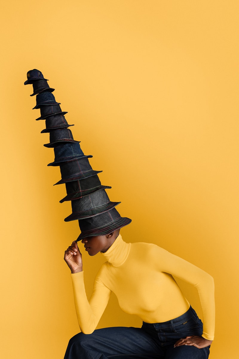 G-Star RAW Links Up With Stephen Jones for Couture Denim Hat Collection Fashion