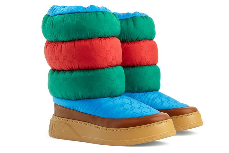 Gucci’s Puffer Ski Boots Come in Multicolored Allure