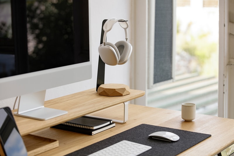 Oakywood Magsafe Desks Office Supplies Minimalist Wooden Accessories Organization iPhone Stand Desk Apple Watch Stand