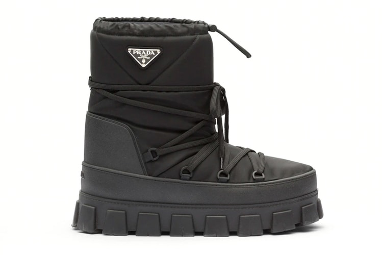 Prada Joins in On the Ski Fun With Gabardine Après Boots