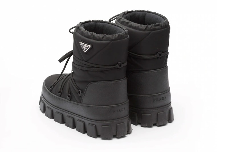 Prada Joins in Ski Fun With Gabardine Après Boots