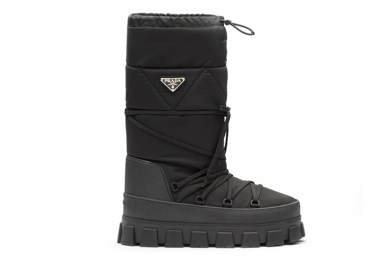 Prada Joins in Ski Fun With Gabardine Après Boots