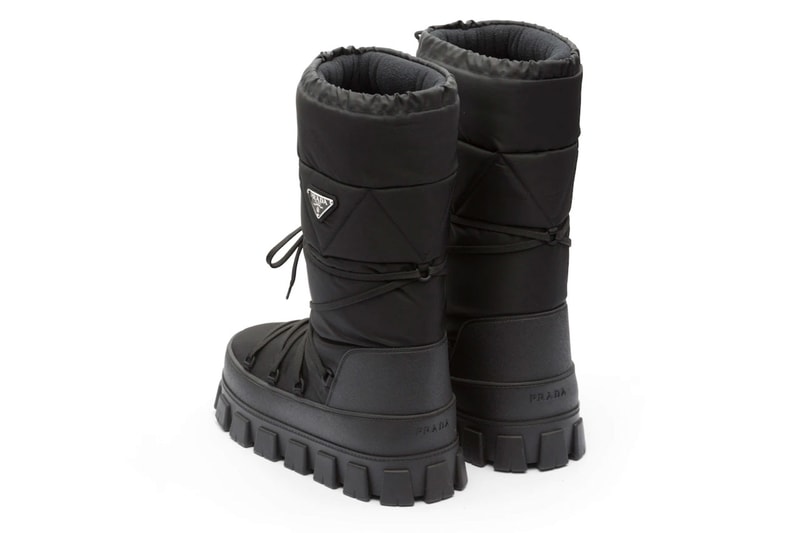 Prada Joins in Ski Fun With Gabardine Après Boots