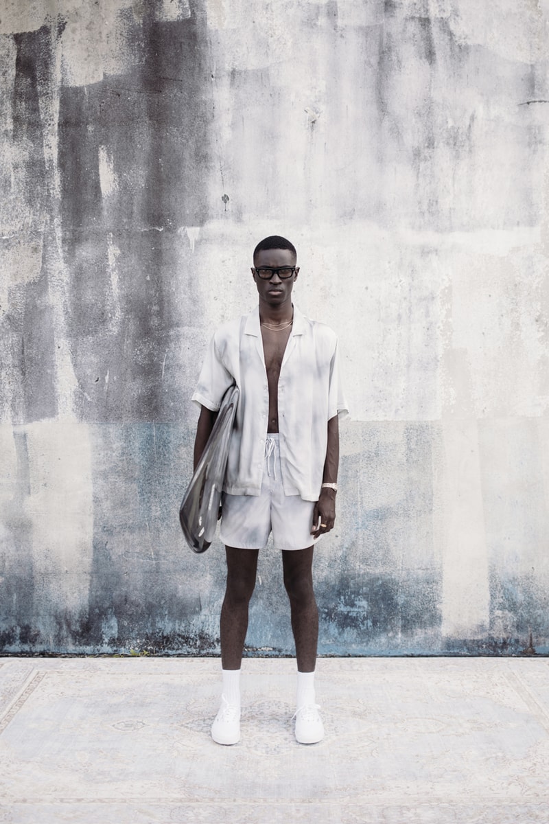 STAMPD 2022 Resort Collection Lookbook Chris Stamp Monochromatic Muted Basics Hoodies Shirts Shorts Jogger Sets Pantsuit Cloud Print 