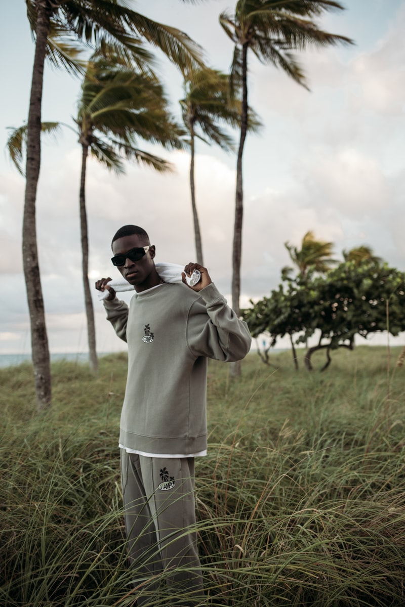 STAMPD 2022 Resort Collection Lookbook Chris Stamp Monochromatic Muted Basics Hoodies Shirts Shorts Jogger Sets Pantsuit Cloud Print 