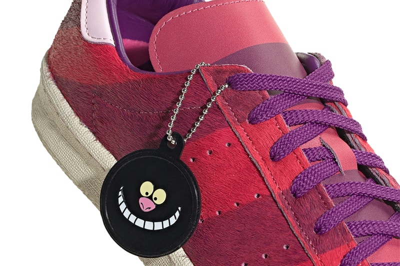 adidas Campus 80 Cheshire Cat Disney Alice's Adventures In Wonderland Cartoon Story Three Stripe Sneaker Trainer Footwear Shoes