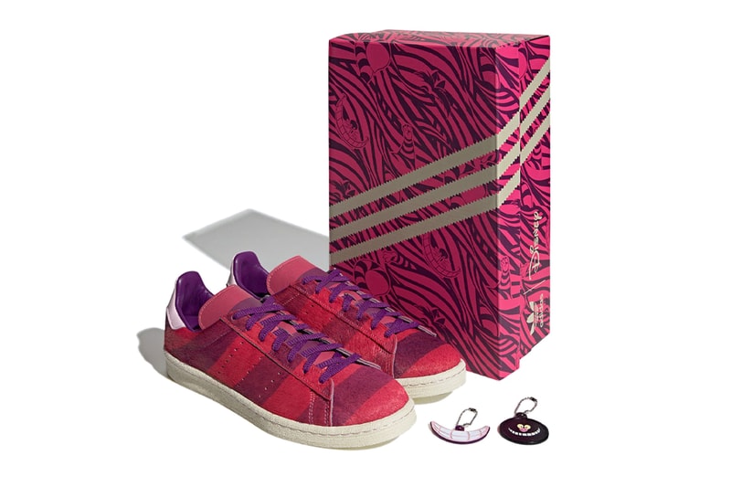 adidas Campus 80 Cheshire Cat Disney Alice's Adventures In Wonderland Cartoon Story Three Stripe Sneaker Trainer Footwear Shoes