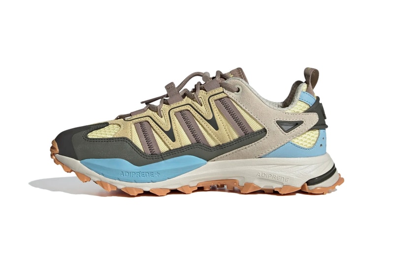 Adidas Originals HYPERTURF Almost Yellow Clear Blue Shadow Olive Ripstop Mesh Footwear Trainers Sneakers Fashion Three Stripe