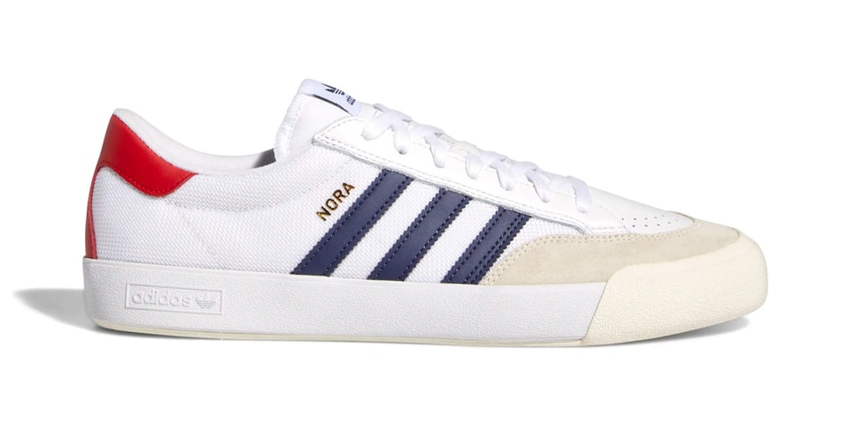 Nora Vasconcellos' Latest adidas Shoe Combines White With Touches of Navy and Red