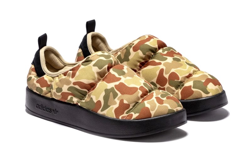 Keep Your Feet Cozy This Winter in the adidas Puffylette "Camo"