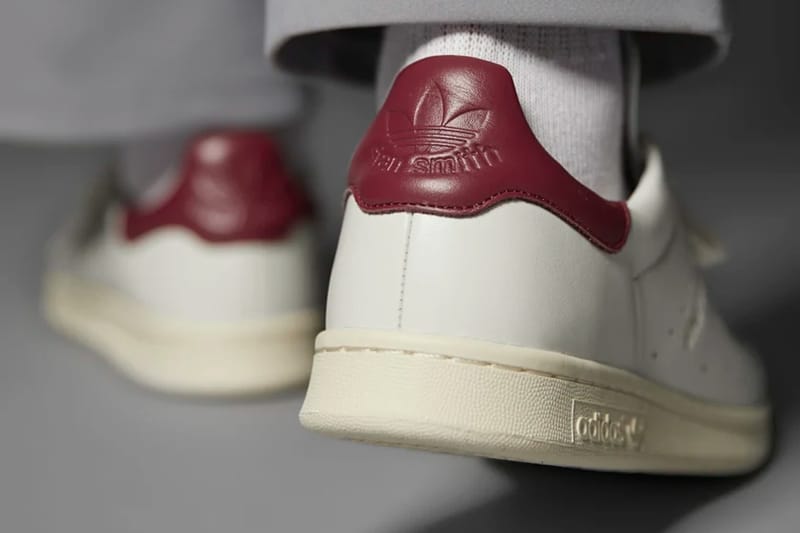 burgundy stan smiths