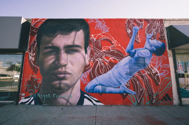 adidas USMNT Art Murals McKennie Reyna Ferreira World Cup