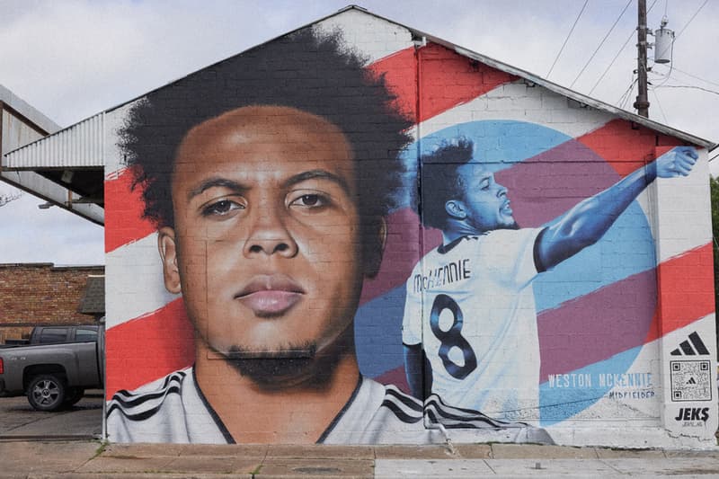 adidas USMNT Art Murals McKennie Reyna Ferreira World Cup